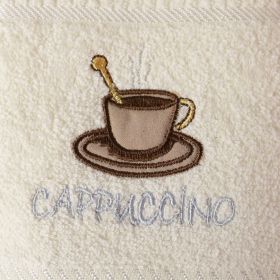 Kitchen Tea Towel Cappucino - Cream